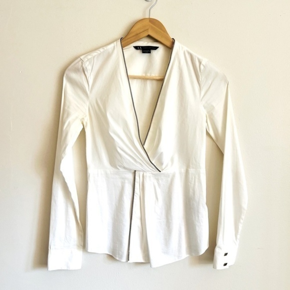 Armani Exchange peplum  top XS